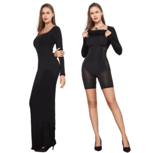 Long Sleeves Maxi Built-in Shapewear Dress