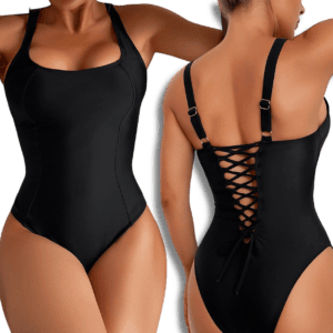 Sculpting Corset Swimsuit (Square Neck)