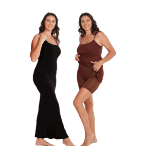 Spaghetti Straps Maxi Built-in Shapewear Dress